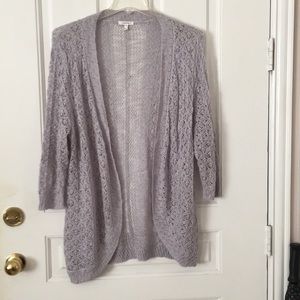 Maurices Sweater Jacket Gray Size XXL.  3/4 Sleeve